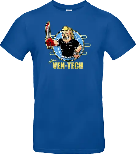 Retro Cartoon Unternehmens Tech Maskottchen Messer Geek Mashup