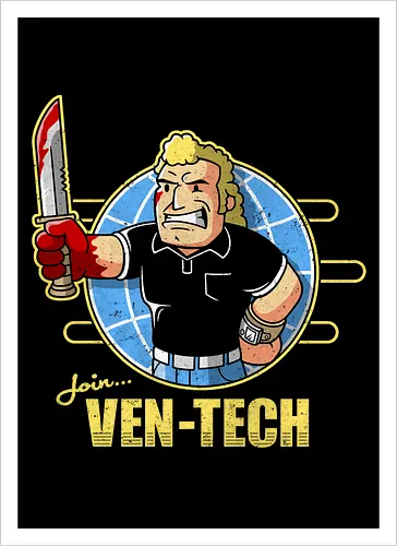 Retro Cartoon Unternehmens Tech Maskottchen Messer Geek Mashup