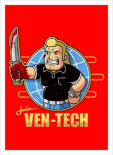 Retro Cartoon Unternehmens Tech Maskottchen Messer Geek Mashup