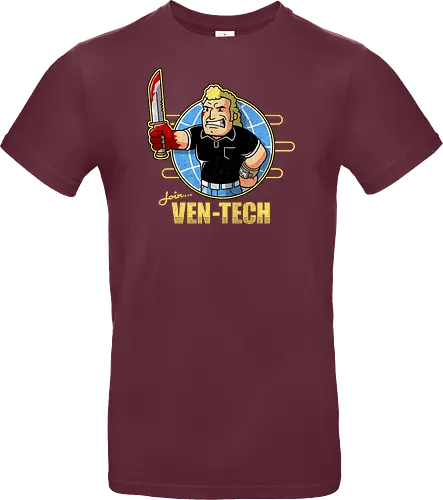 Retro Cartoon Unternehmens Tech Maskottchen Messer Geek Mashup
