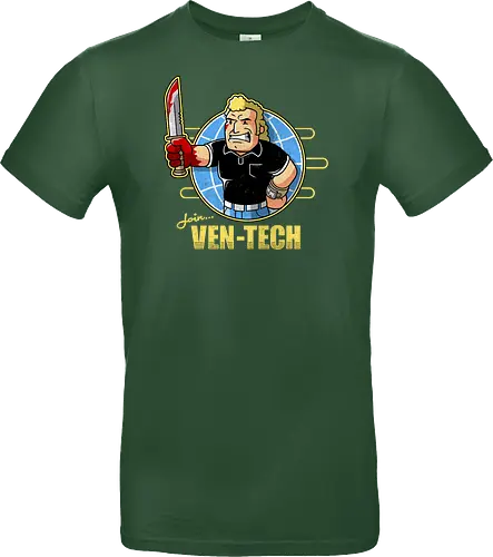 Retro Cartoon Unternehmens Tech Maskottchen Messer Geek Mashup