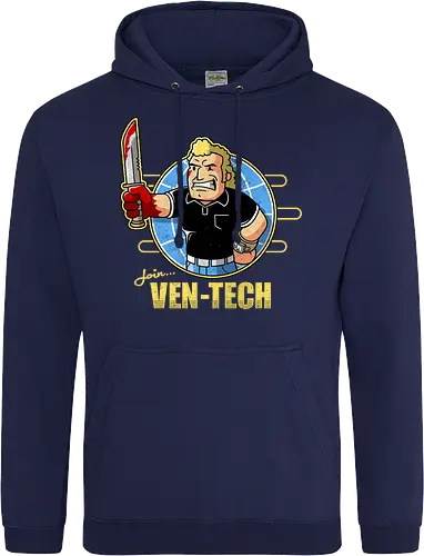 Retro Cartoon Unternehmens Tech Maskottchen Messer Geek Mashup