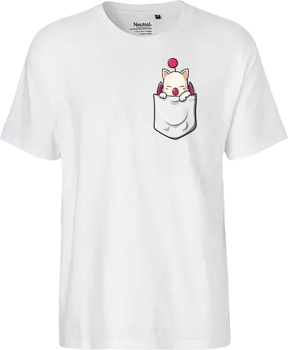 Süße Kawaii Fantasy Tasche Kreatur Flügel Rosa Pom Anime - kawaii pocket shirt, cute fantasy creature tee, anime pocket print apparel, cute monster shirt, fantasy kawaii tee, pocket creature clothing, cute anime shirt, kawaii fantasy apparel, cute game mascot tee, pocket print anime shirt, fantasy cute creature clothing, kawaii mascot tee, cute rpg shirt, anime kawaii apparel, fantasy pocket creature tee - Fairtrade T-Shirt