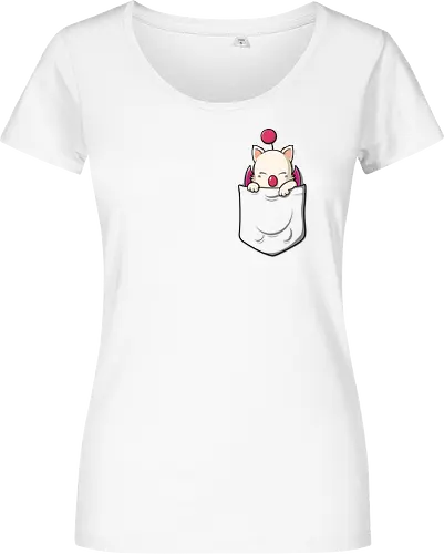 Süße Kawaii Fantasy Tasche Kreatur Flügel Rosa Pom Anime - kawaii pocket shirt, cute fantasy creature tee, anime pocket print apparel, cute monster shirt, fantasy kawaii tee, pocket creature clothing, cute anime shirt, kawaii fantasy apparel, cute game mascot tee, pocket print anime shirt, fantasy cute creature clothing, kawaii mascot tee, cute rpg shirt, anime kawaii apparel, fantasy pocket creature tee - Damen T-Shirt