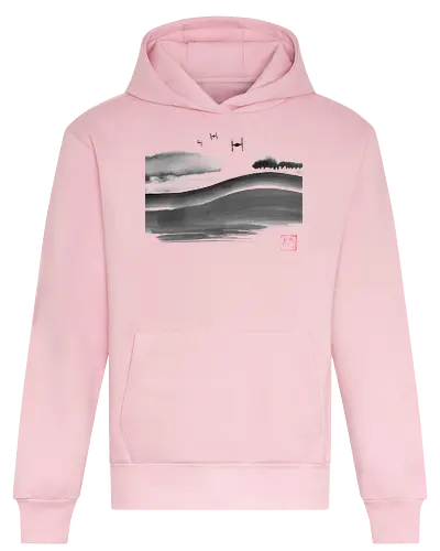 attack - prairy, land, sumie, temple, spaceship - Heavyweight Hoodie