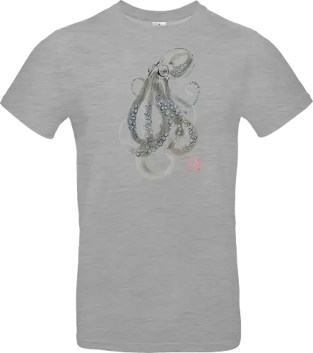 grey octopuss - octopuss, sumie, napan - Standard T-Shirt