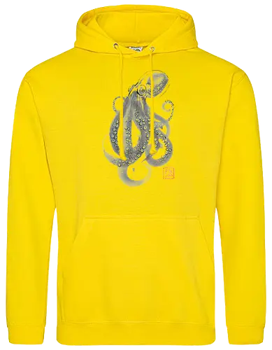 grey octopuss - octopuss, sumie, napan - Standard Hoodie