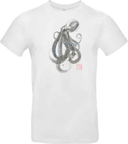 grey octopuss - octopuss, sumie, napan - Standard T-Shirt