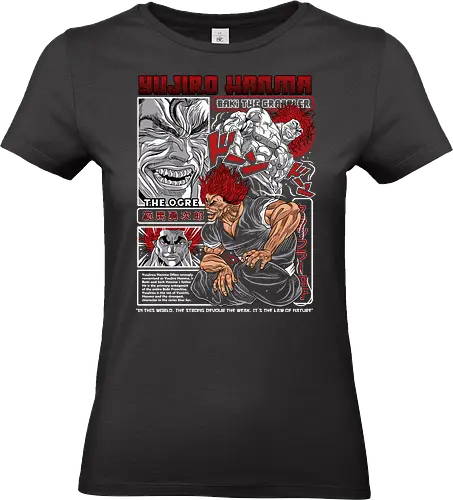 Yujiro Ogre King - yujiro hanma, baki, anime villain, ogre power, manga art, muscle monster, fighting anime, brutal strength - Standard T-Shirt (Frauen)