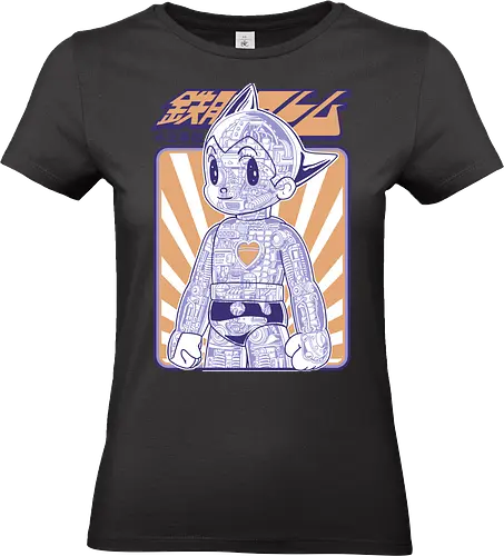 Astro Boy Mechanische Anatomie Retro Anime Roboter - astro boy, mighty atom, robot anatomy, retro anime, classic manga, x ray robot, mechanical anatomy, vintage anime, sci fi robot, mecha, anime robot, cyborg, japanese robot, manga art, otaku - Standard T-Shirt (Frauen)