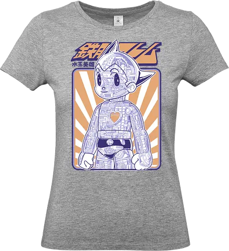 Astro Boy Mechanische Anatomie Retro Anime Roboter - astro boy, mighty atom, robot anatomy, retro anime, classic manga, x ray robot, mechanical anatomy, vintage anime, sci fi robot, mecha, anime robot, cyborg, japanese robot, manga art, otaku - Standard T-Shirt (Frauen)