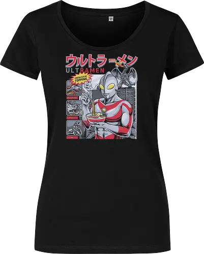 Ultraman isst Ramen-Nudeln vor dem Kampf gegen Kaiju (Parodie)