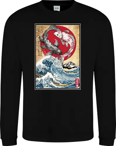 Koi balance in Japan