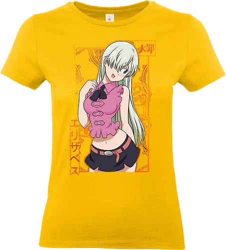 Elizabeth Royal Grace - elizabeth liones, anime girl, seven deadly sins, goddess clan, manga style, fantasy art, anime aesthetic, royal anime - Standard T-Shirt (Frauen)