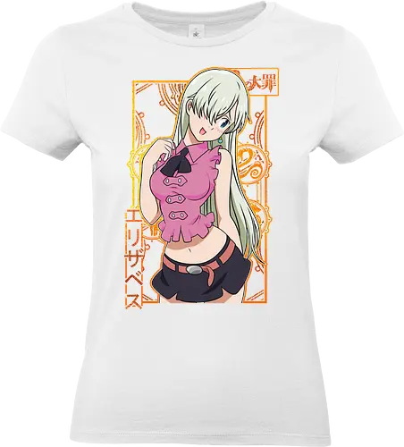 Elizabeth Royal Grace - elizabeth liones, anime girl, seven deadly sins, goddess clan, manga style, fantasy art, anime aesthetic, royal anime - Standard T-Shirt (Frauen)