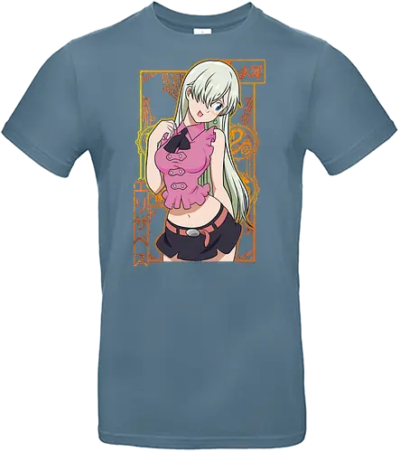 Elizabeth Royal Grace - elizabeth liones, anime girl, seven deadly sins, goddess clan, manga style, fantasy art, anime aesthetic, royal anime - Standard T-Shirt