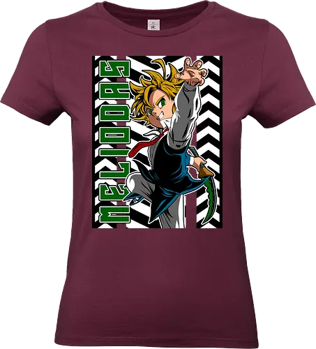 Meliodas Jump Strike - meliodas, anime fighter, seven deadly sins, dragon sin, manga art, action anime, fantasy warrior, anime poster - Standard T-Shirt (Frauen)