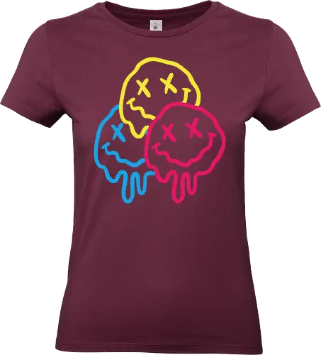 Still Smiling - smile, smiley, emoji, emotions, happy, chill, funky, funny, happy, smiling, colorful, playful - Standard T-Shirt (Frauen)