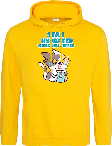 Stay Hydrated 2 - Katze, Sommer, Stay Hydrated - Standard Hoodie