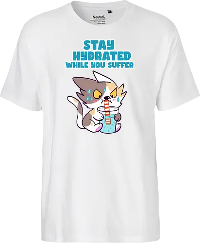 Stay Hydrated 2 - Katze, Sommer, Stay Hydrated - Fairtrade T-Shirt