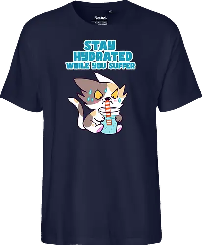 Stay Hydrated 2 - Katze, Sommer, Stay Hydrated - Fairtrade T-Shirt