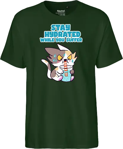 Stay Hydrated 2 - Katze, Sommer, Stay Hydrated - Fairtrade T-Shirt