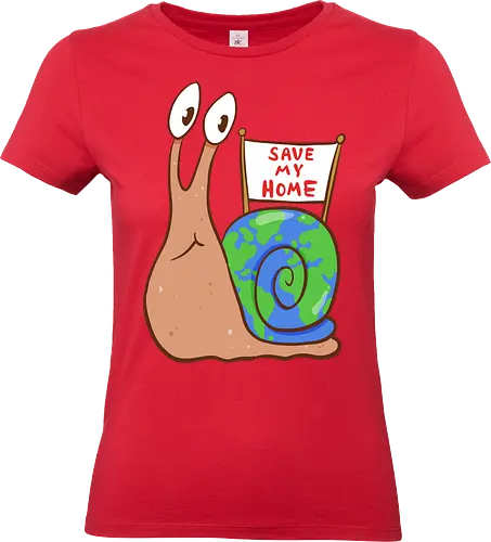 Save my Home-Schnecke - Umwelt, Schnecke, Save the Planet - Standard T-Shirt (Frauen)