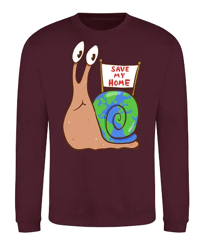 Save my Home-Schnecke - Umwelt, Schnecke, Save the Planet - Sweatshirt