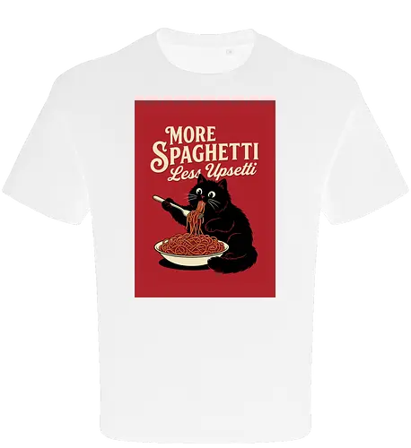 More spaghetti less upsetti hungry cat spaghetti 