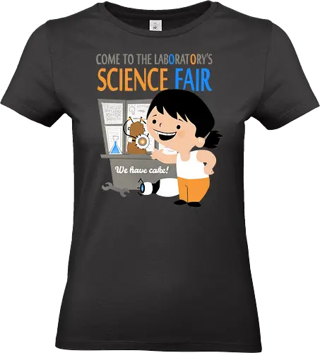 Aperture Science Fair - Gateway, aperature, Glados, Portal Gun, Science Fair - Standard T-Shirt (Frauen)