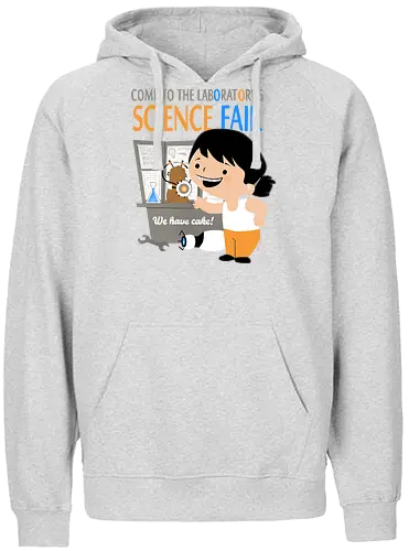 Aperture Science Fair - Gateway, aperature, Glados, Portal Gun, Science Fair - Fairtrade Hoodie