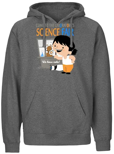 Aperture Science Fair - Gateway, aperature, Glados, Portal Gun, Science Fair - Fairtrade Hoodie