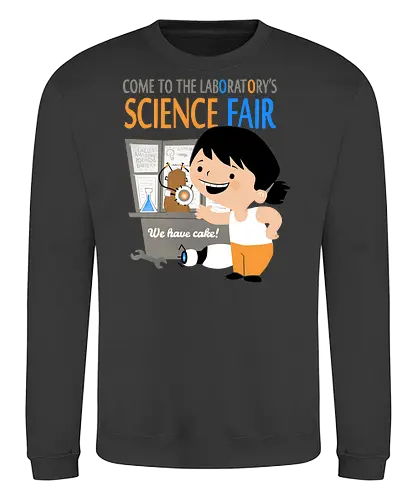 Aperture Science Fair - Gateway, aperature, Glados, Portal Gun, Science Fair - Sweatshirt