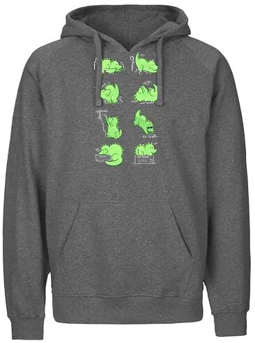 Gaaawwwzillaaawww - Kaiju, kawaii, monster - Fairtrade Hoodie