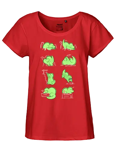 Gaaawwwzillaaawww - Kaiju, kawaii, monster - Fairtrade Girl Shirt