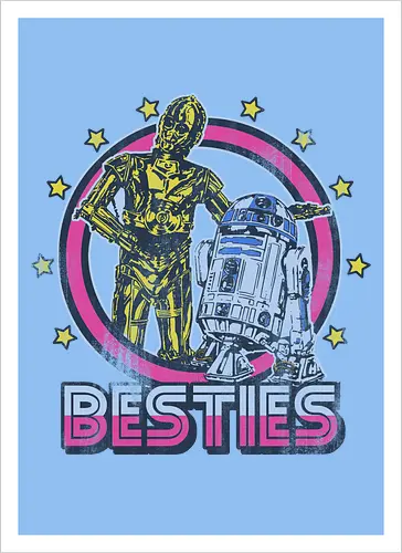 Retro Roboter Besties – Bestes Duo der Galaxis