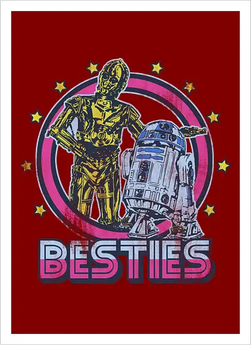 Retro Roboter Besties – Bestes Duo der Galaxis