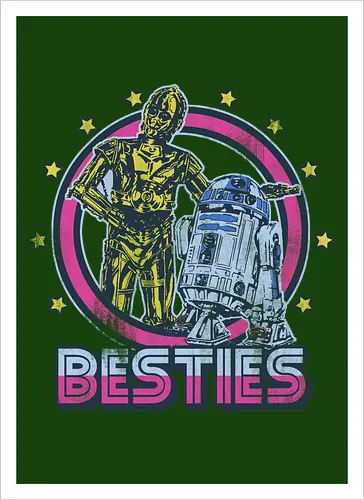 Retro Roboter Besties – Bestes Duo der Galaxis