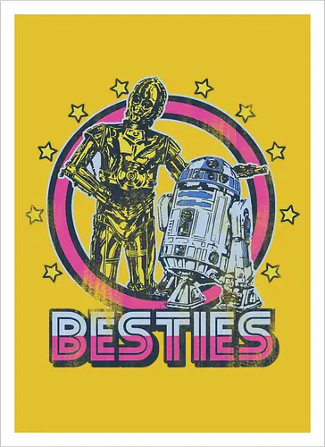Retro Roboter Besties – Bestes Duo der Galaxis
