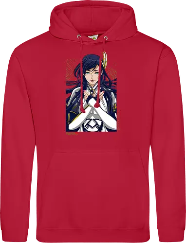 Majestätische Walküre – Himmlische Kriegerin Premium - walküre premium kunst, Brunhilde, Record of Ragnarok, Shuumatsu no Valkyrie, himmlische kriegerin design, anime walküre druck, blaue goldene kriegerin kunst, nordische mythologie anime, mystische kriegerin design, blauhaarige walküre kunst, weißer rüstung kriegerin, starke weibliche anime kunst, epische kriegerin design, goldene walküre druck, mystische kriegerin kunst, elegante anime kriegerin, premium walküre druck, himmlische kriegerin vintage - Standard Hoodie
