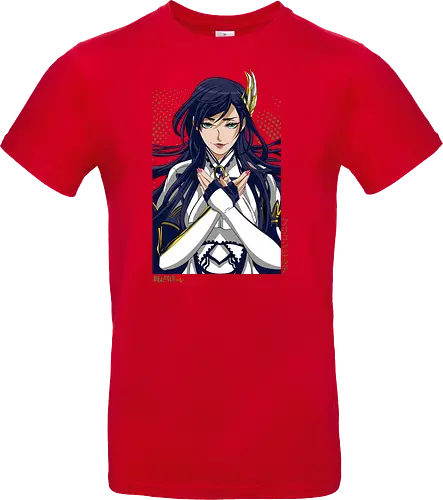 Majestätische Walküre – Himmlische Kriegerin Premium - walküre premium kunst, Brunhilde, Record of Ragnarok, Shuumatsu no Valkyrie, himmlische kriegerin design, anime walküre druck, blaue goldene kriegerin kunst, nordische mythologie anime, mystische kriegerin design, blauhaarige walküre kunst, weißer rüstung kriegerin, starke weibliche anime kunst, epische kriegerin design, goldene walküre druck, mystische kriegerin kunst, elegante anime kriegerin, premium walküre druck, himmlische kriegerin vintage - Standard T-Shirt