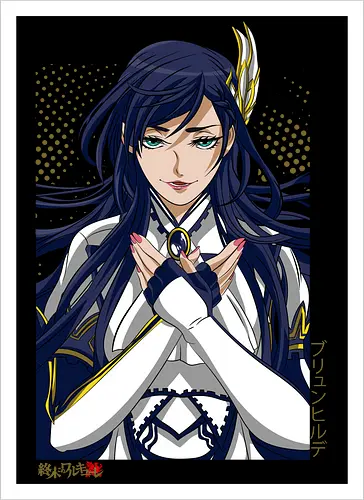 Majestätische Walküre – Himmlische Kriegerin Premium - walküre premium kunst, Brunhilde, Record of Ragnarok, Shuumatsu no Valkyrie, himmlische kriegerin design, anime walküre druck, blaue goldene kriegerin kunst, nordische mythologie anime, mystische kriegerin design, blauhaarige walküre kunst, weißer rüstung kriegerin, starke weibliche anime kunst, epische kriegerin design, goldene walküre druck, mystische kriegerin kunst, elegante anime kriegerin, premium walküre druck, himmlische kriegerin vintage - Kunstdruck