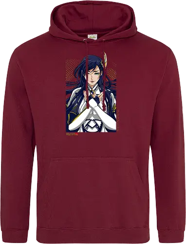 Majestätische Walküre – Himmlische Kriegerin Premium - walküre premium kunst, Brunhilde, Record of Ragnarok, Shuumatsu no Valkyrie, himmlische kriegerin design, anime walküre druck, blaue goldene kriegerin kunst, nordische mythologie anime, mystische kriegerin design, blauhaarige walküre kunst, weißer rüstung kriegerin, starke weibliche anime kunst, epische kriegerin design, goldene walküre druck, mystische kriegerin kunst, elegante anime kriegerin, premium walküre druck, himmlische kriegerin vintage - Standard Hoodie