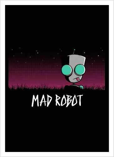Nächtlicher Verrückter Roboter – Kult Geek Premium