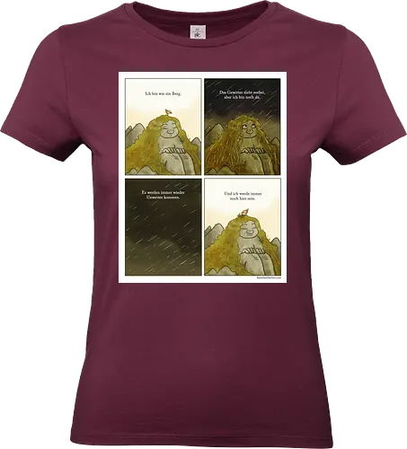 Wie ein Berg - Mental Health, Achtsamkeit, Kunst - Standard T-Shirt (Frauen)