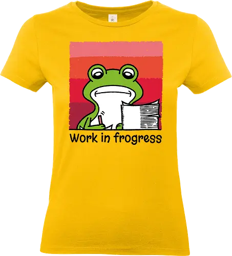 Work in frogress - Work, Office, Frog, Work in Progres - Standard T-Shirt (Frauen)