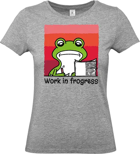 Work in frogress - Work, Office, Frog, Work in Progres - Standard T-Shirt (Frauen)