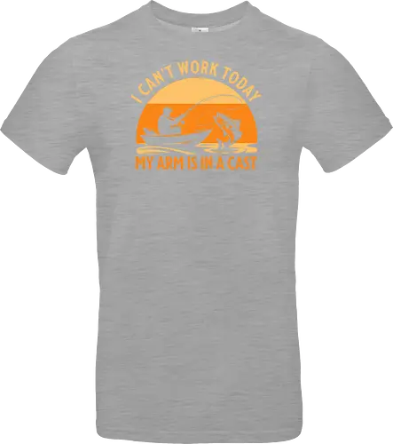 Ich Kann Heute Nicht Arbeiten, Mein Arm Ist Im Gips – Lustiges Angler T-Shirt