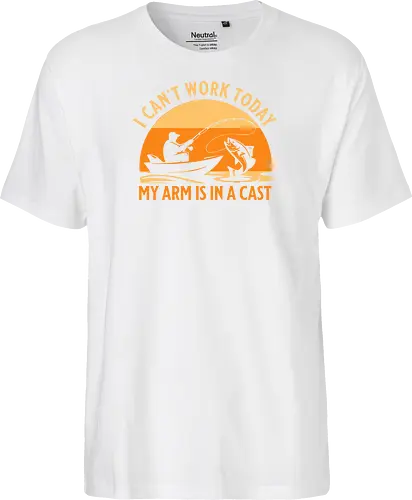 Ich Kann Heute Nicht Arbeiten, Mein Arm Ist Im Gips – Lustiges Angler T-Shirt