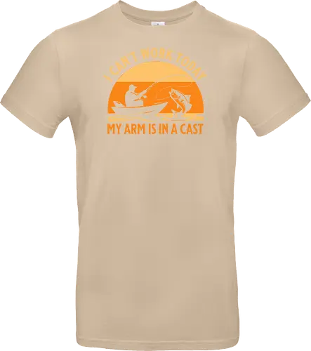 Ich Kann Heute Nicht Arbeiten, Mein Arm Ist Im Gips – Lustiges Angler T-Shirt
